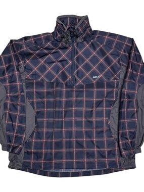 AGU Plaid Cycling Waterproof Windbreaker Bomber Lightweight Jacket Mens 2XL